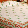 Sanganeri print Bedsheet