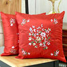 Embroidered Set of Silk Cushion Covers
