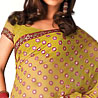 Creative Green Saree