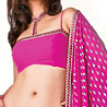 Designer Pink Georgette Saree