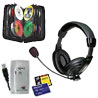 3 In 1 Offer - All in 1 Card Reader + 40 In 1 CD- Wallet + Stereo Headphone