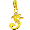 Om Ganesh Diamond Pendant