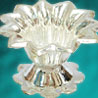 Silver Flower Vermilion Holder